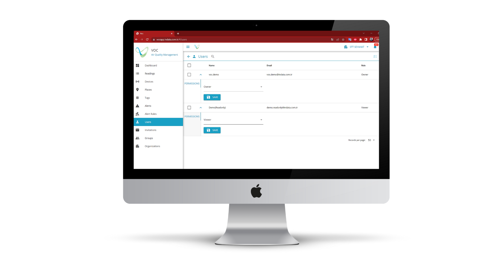 Advanced management of user roles and permissions. Manage customer hierarchy with multiple sub-customers, individual user and device levels.