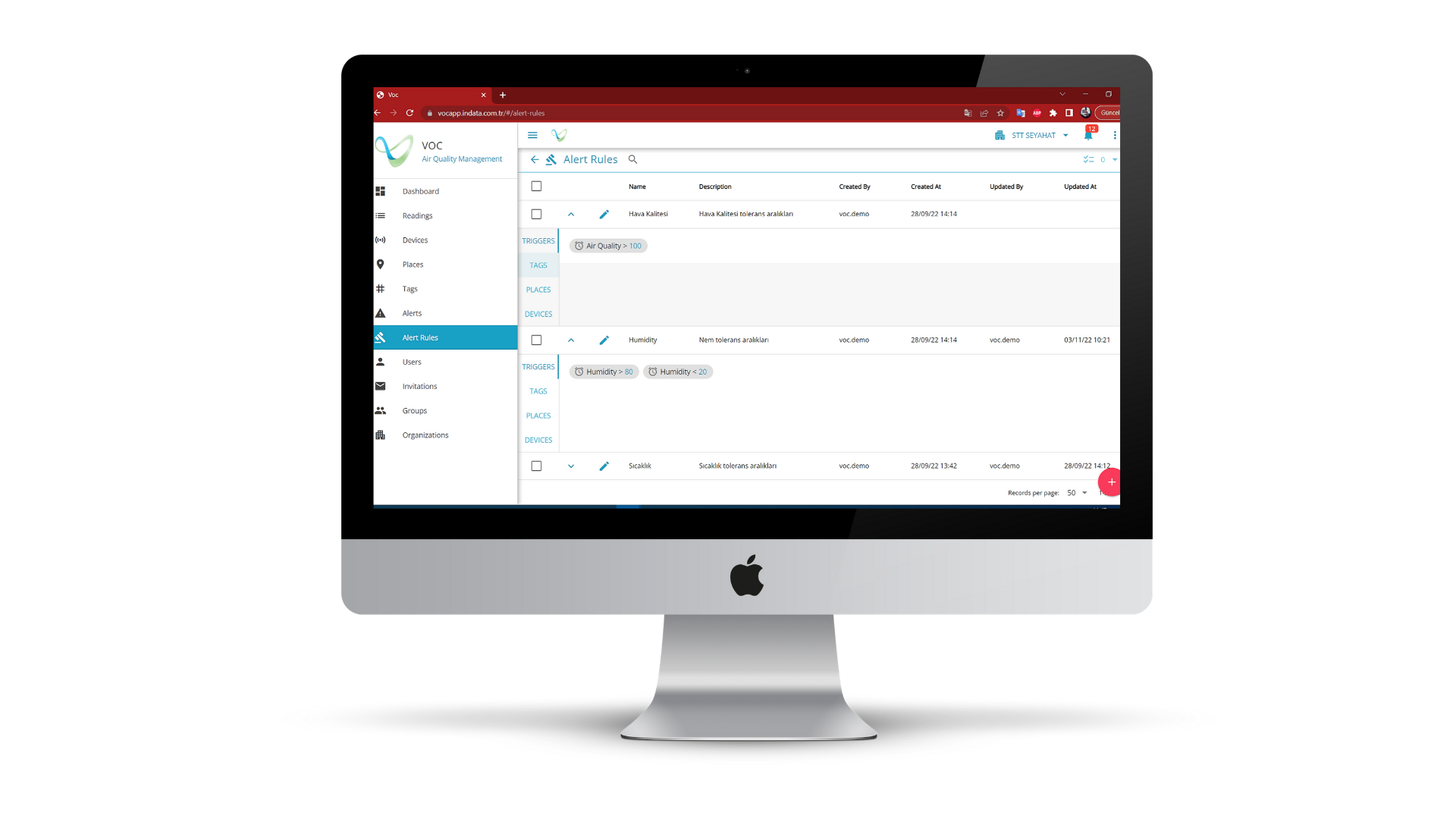 You can set up a detailed alarm system with the commands given to the devices and the rules created.